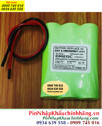 Pin đèn Exit thoát hiểm DMEGC INR18650-3.7v-5700mAh , Pin đèn Sự cố khẩn cấp DMEGC INR18650-3.7v-5700mAh 